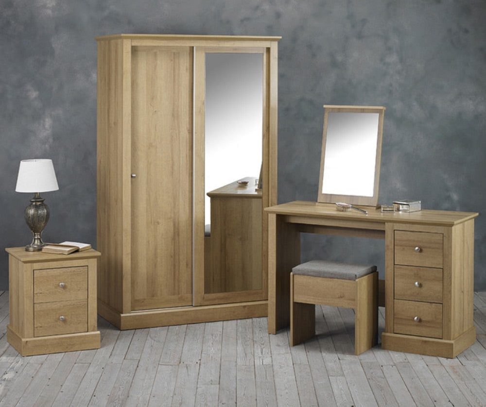 Dawlish Oak 2 Sliding Door Wardrobe