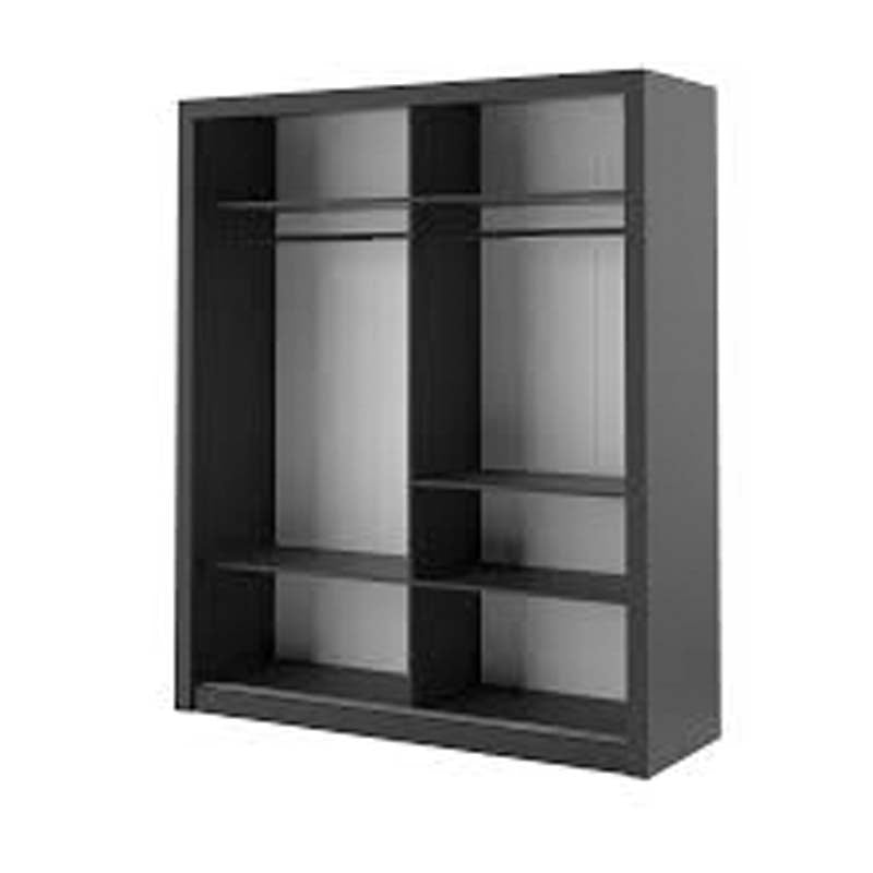 Birmingham Matt Grey Sliding Door Wardrobe 181cm