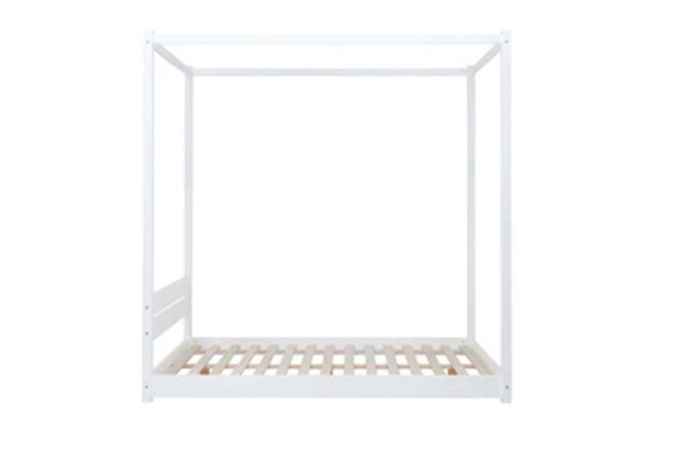 Dartford White King Size Four Poster Bed Frame