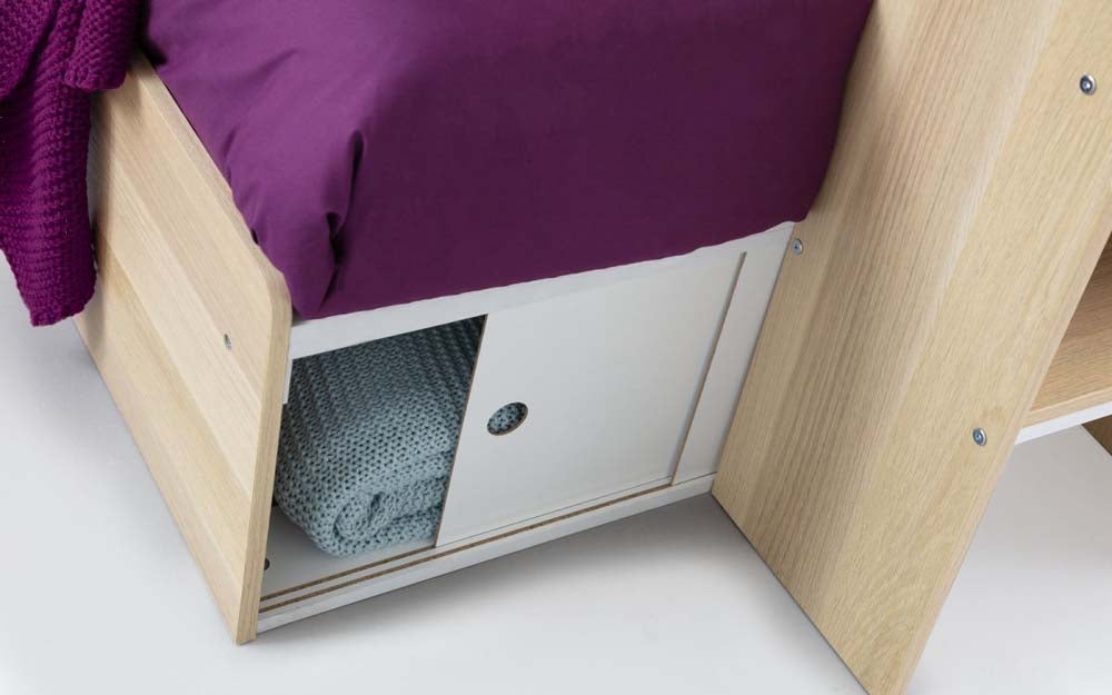 Eternal Oak And White Bunk Bed
