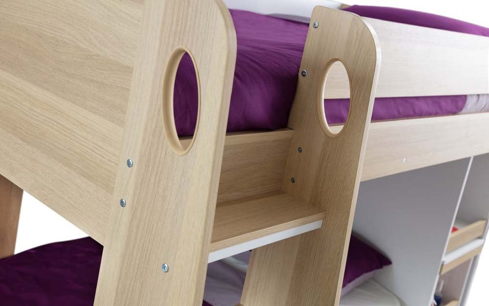 Eternal Oak And White Bunk Bed