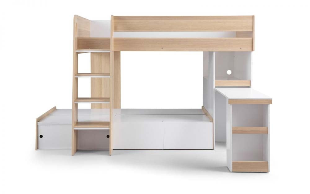 Eternal Oak And White Bunk Bed
