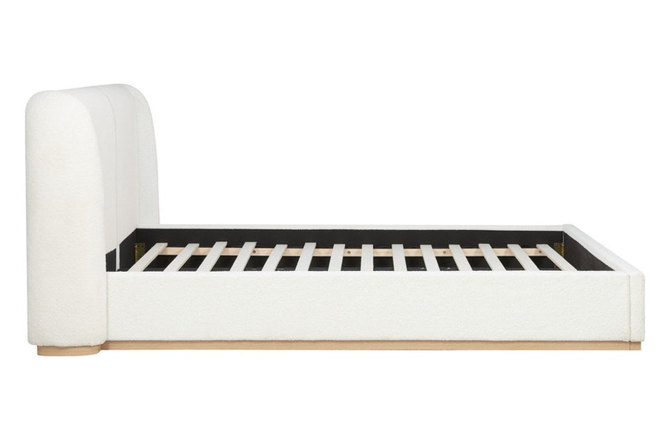 Edinburgh Boucle Bed Frame side view