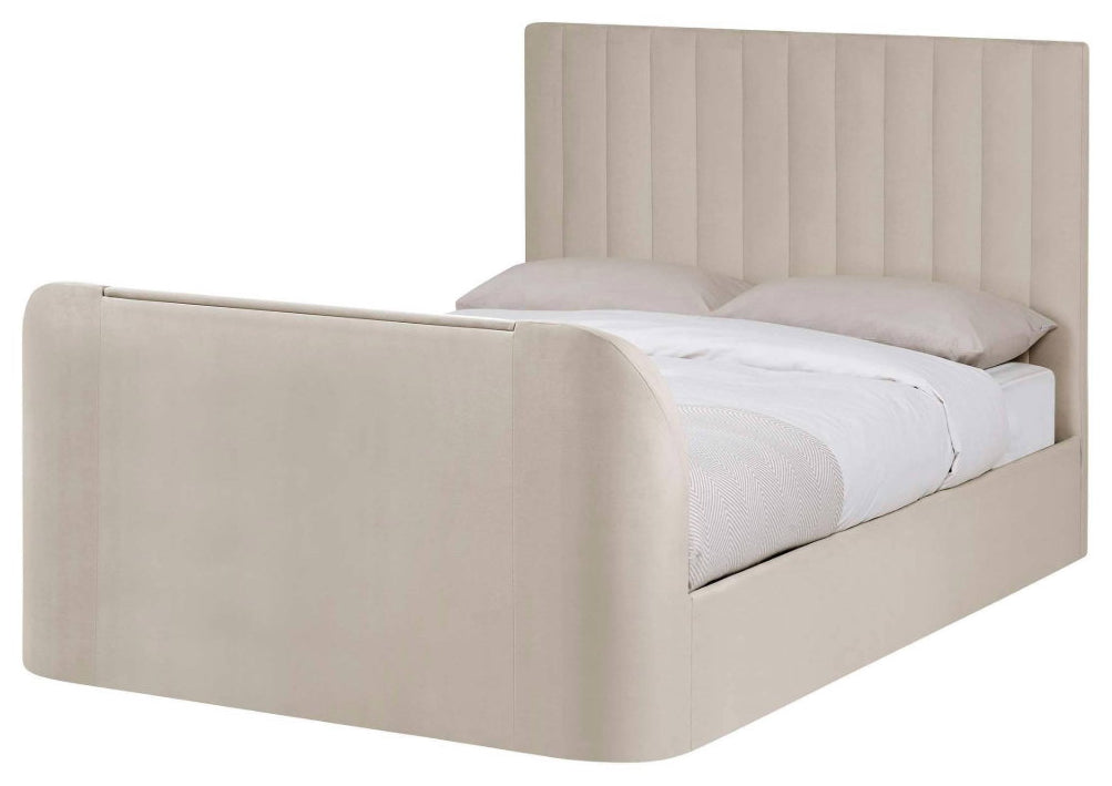 Elanor king size TV bed with TV lift raised