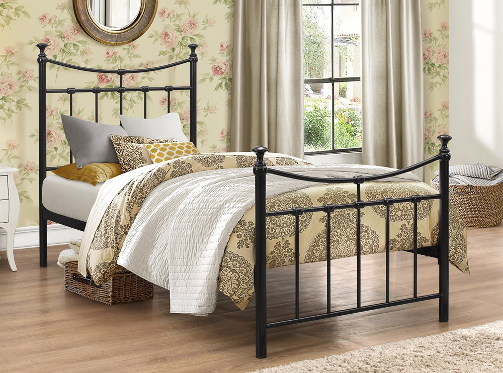 Emily Black Single Bed Frame