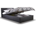 End Lift Ottoman Storage Black Three Quarter (3/4) Bed Frame