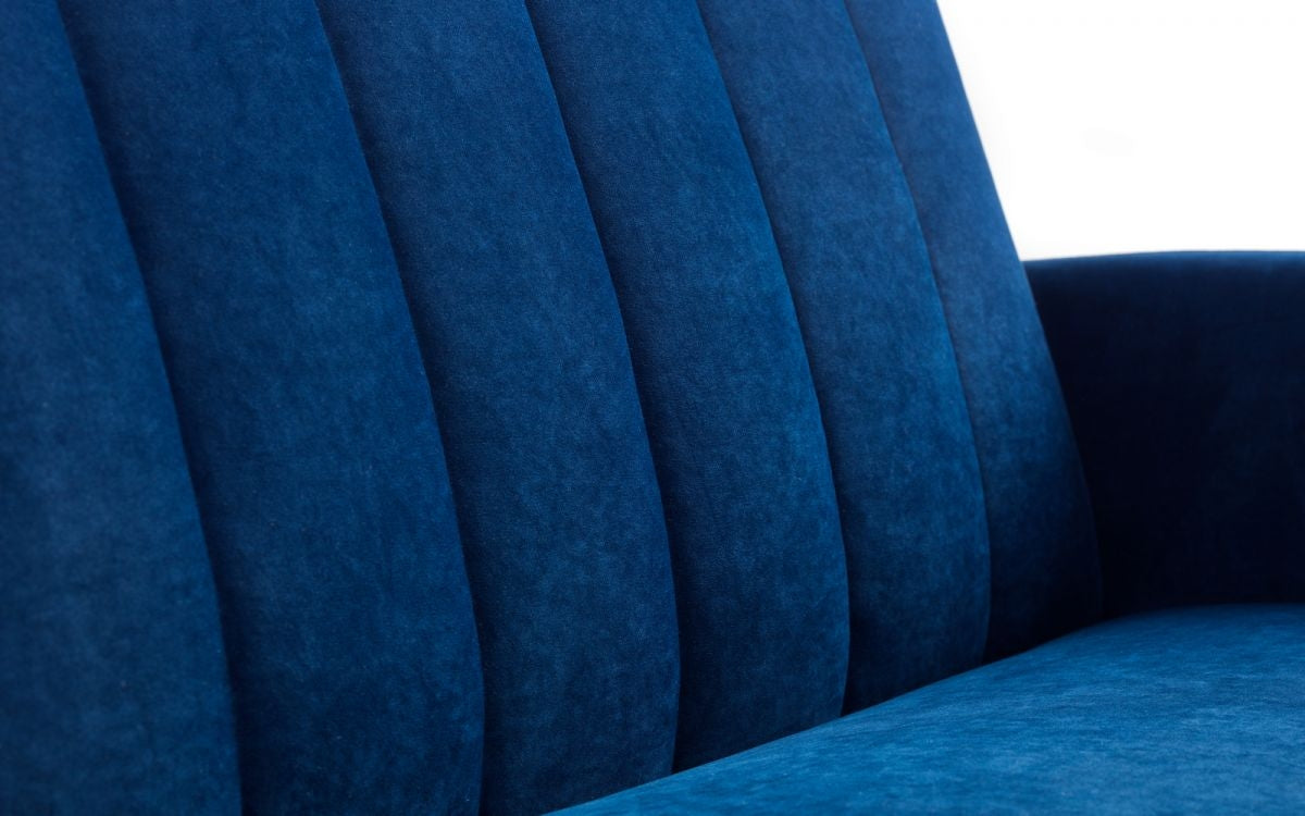 Fina Blue Velvet Sofa Bed