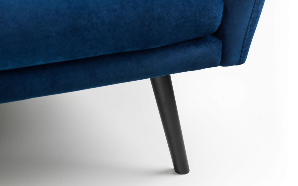 Fina Blue Velvet Sofa Bed