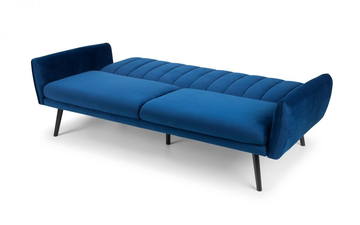 Fina Blue Velvet Sofa Bed