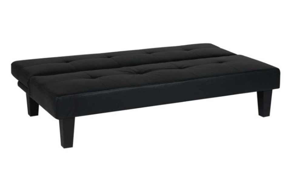 Frankie Sofa Bed Black flat as a bed
