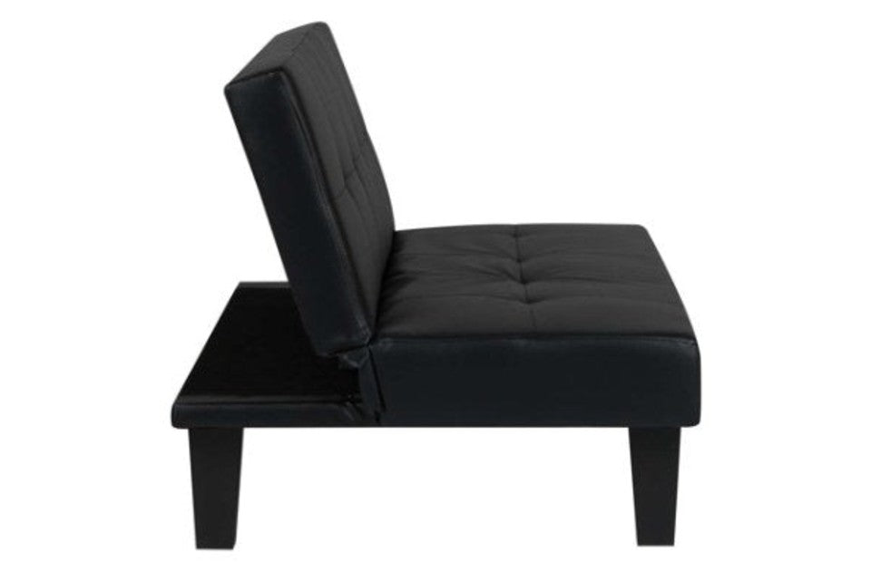 Frankie Sofa Bed Black side view