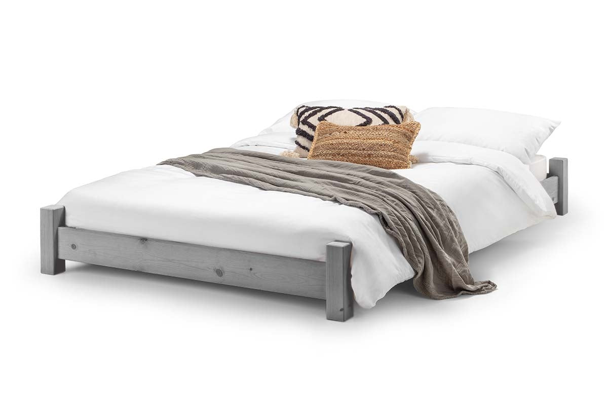 Tokyo Low Georgian Grey Single Bed Frame