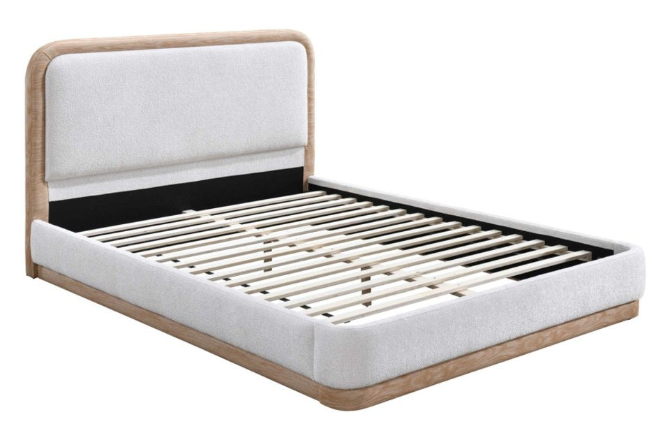 Gina White Bed Frame without mattress
