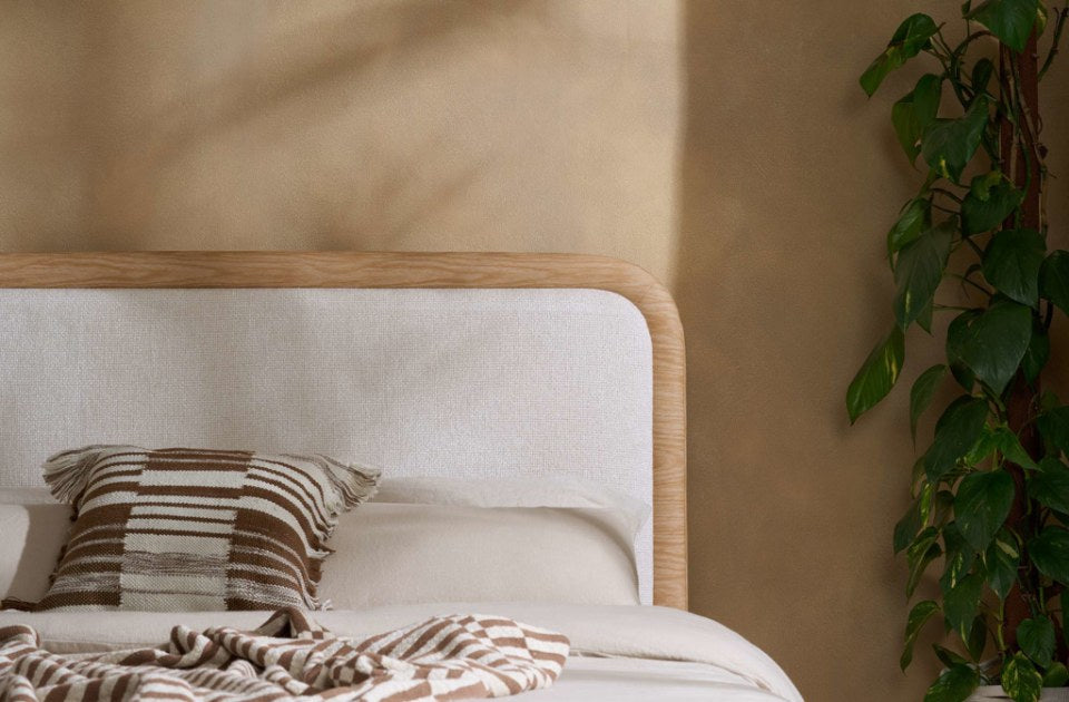 Gina White Bed Frame headboard