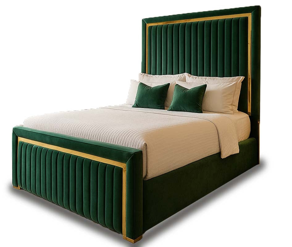 Rule The Room Gold Strip Three Quarter Bed Frame
