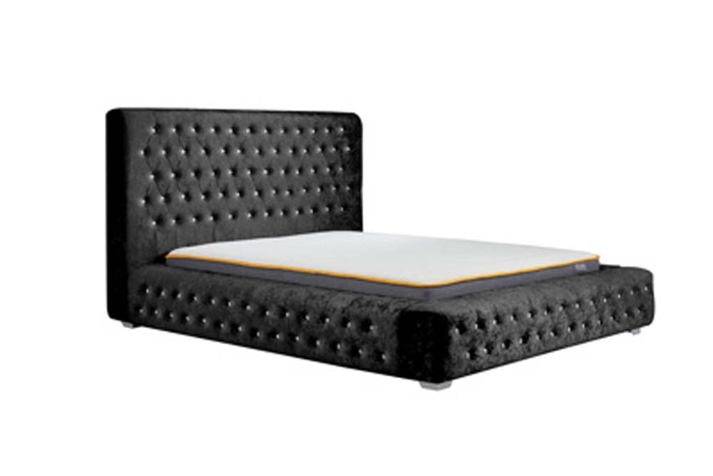 Grand Luxe Black Double Bed Frame