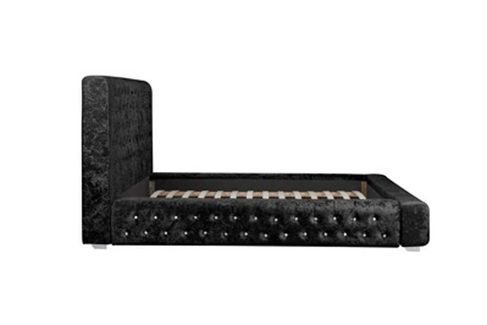 Grand Luxe Black Super King Size Bed Frame