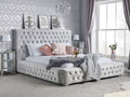Grand Luxe Silver Super King Size Bed Frame