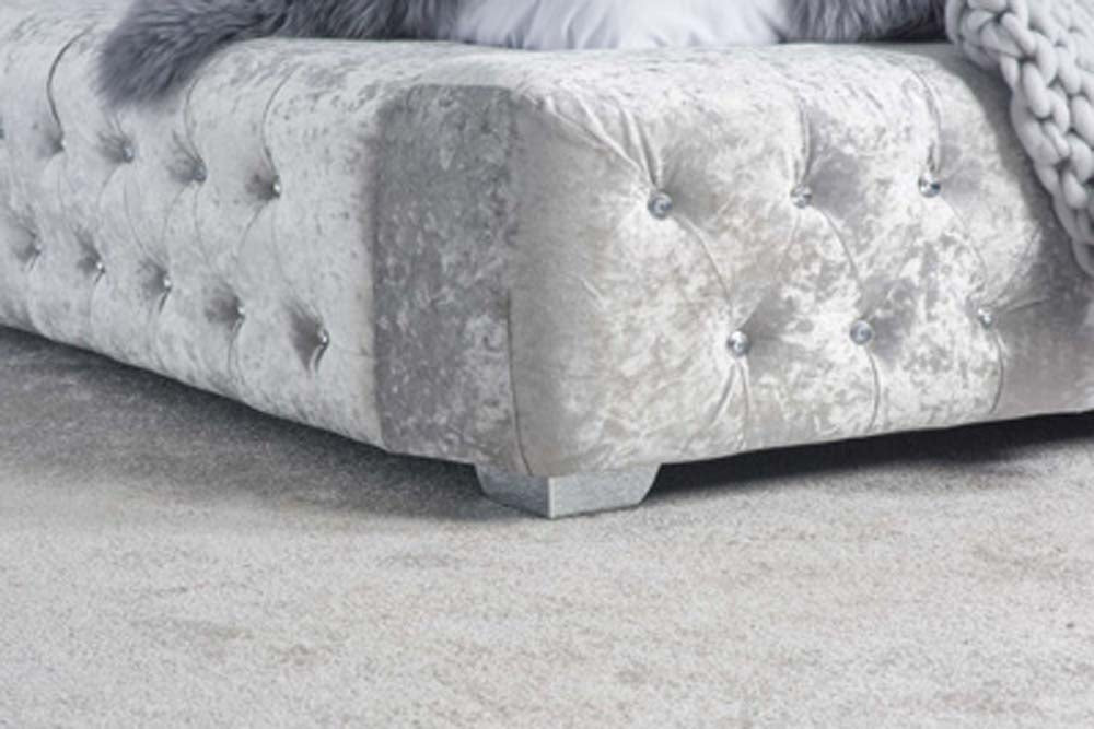 Grand Luxe Silver Super King Size Bed Frame