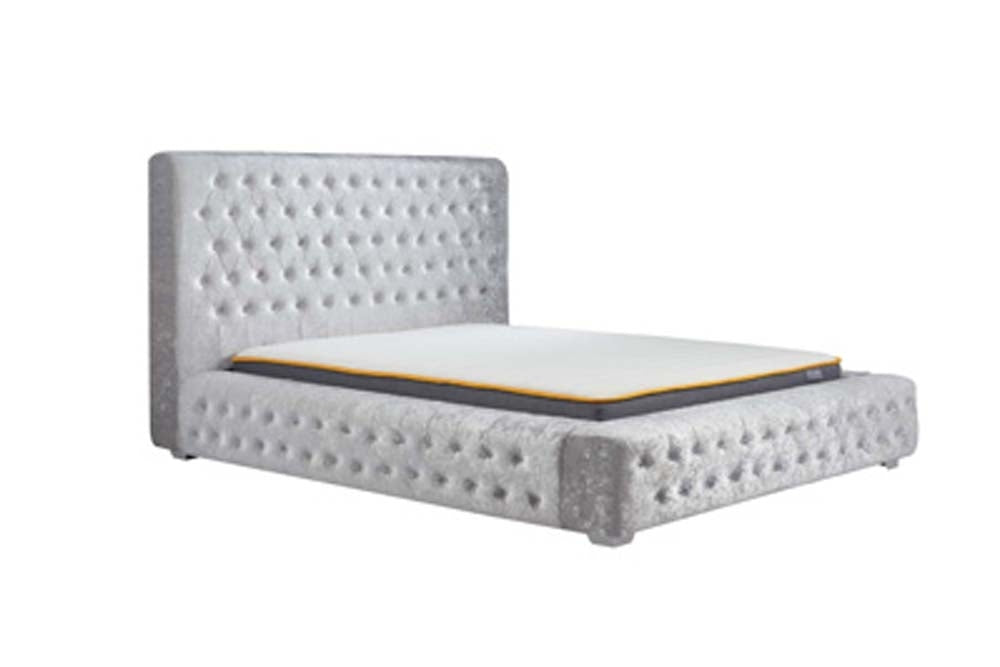 Grand Luxe Silver Super King Size Bed Frame
