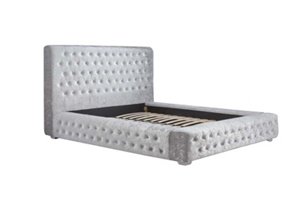 Grand Luxe Silver Super King Size Bed Frame