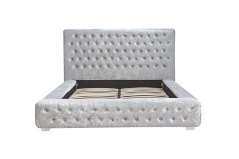 Grand Luxe Silver Super King Size Bed Frame