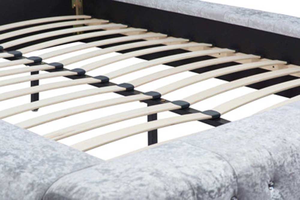 Grand Luxe Silver King Size Bed Frame