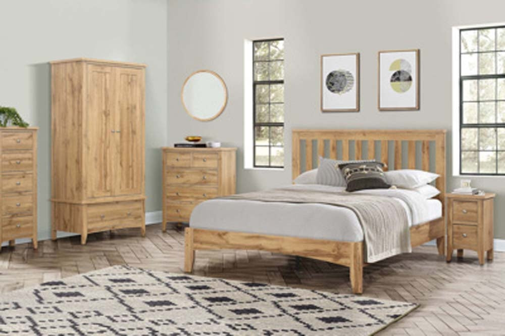 Hamstead Oak Effect Double Bed Frame