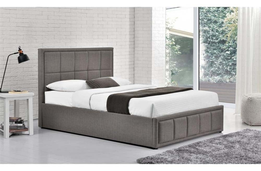 Hann Grey Ottoman Three Quarter Bed Frame