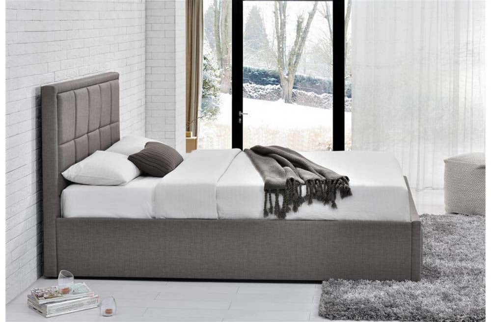 Hann Grey Ottoman Three Quarter Bed Frame