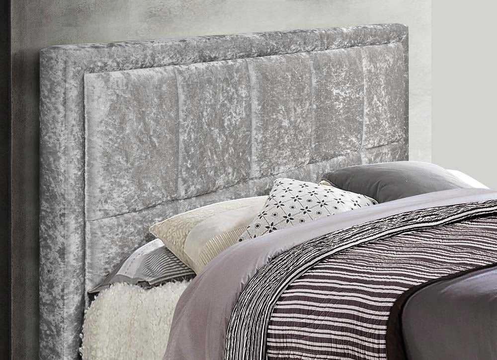 Hann Crushed Steel Ottoman King Size Bed Frame