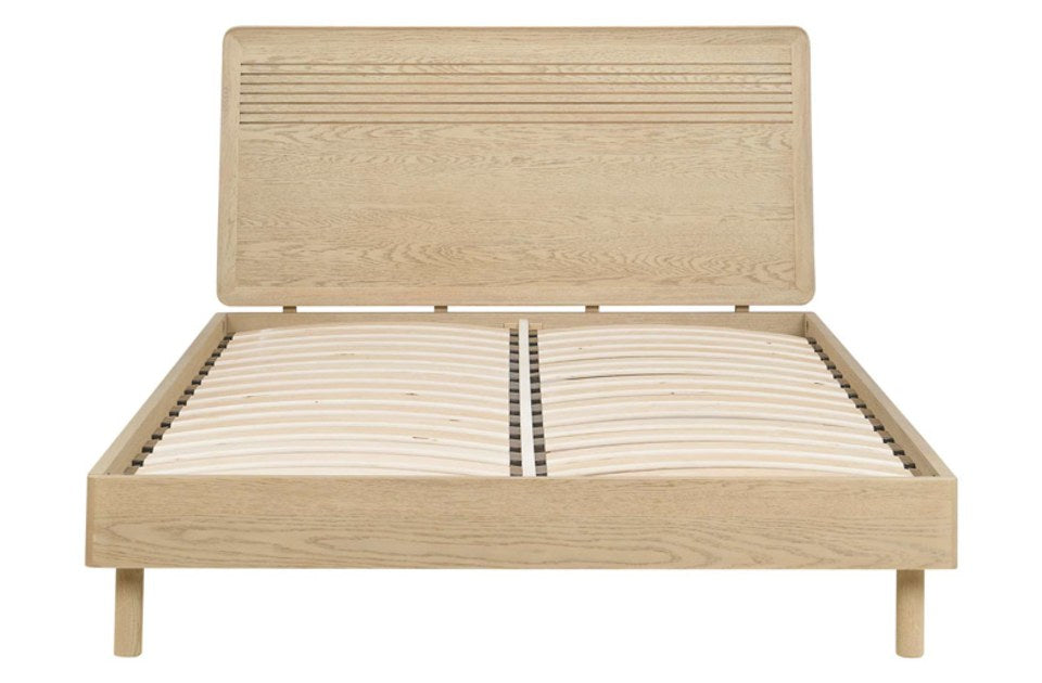 Harlem Oak Bed Frame slatted base