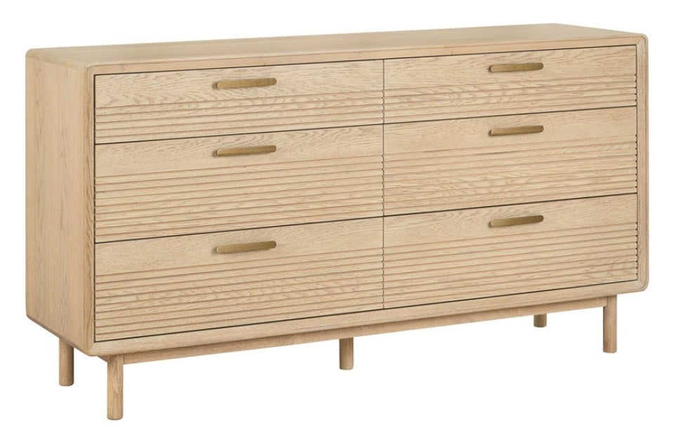Harlem Oak 6 Drawer Chest