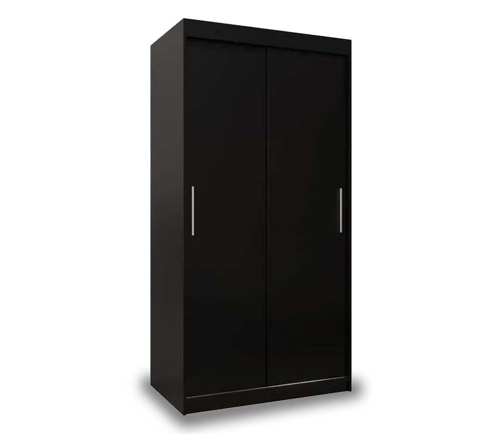 Harrogate Black Sliding Door Wardrobe 100cm
