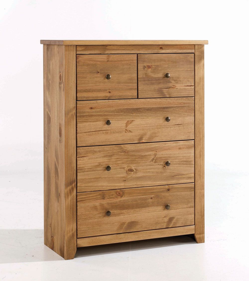 Havana Rustic Pine 3+2 Drawer Chest