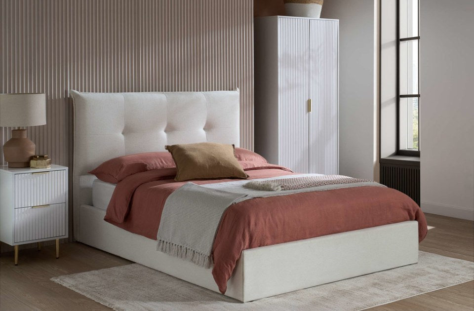 Heaven Ottoman Bed in a bedroom