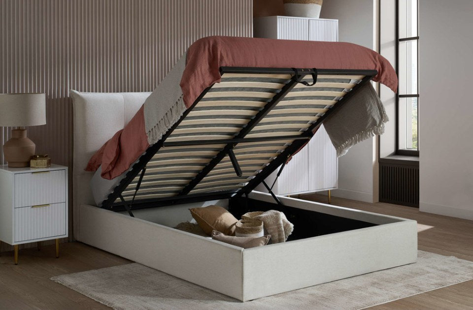 Heaven Ottoman Bed opened