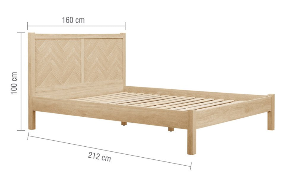 Hemmingway King Size Bed Frame dimensions