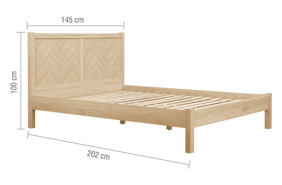 Hemmingway Double Bed Frame dimensions