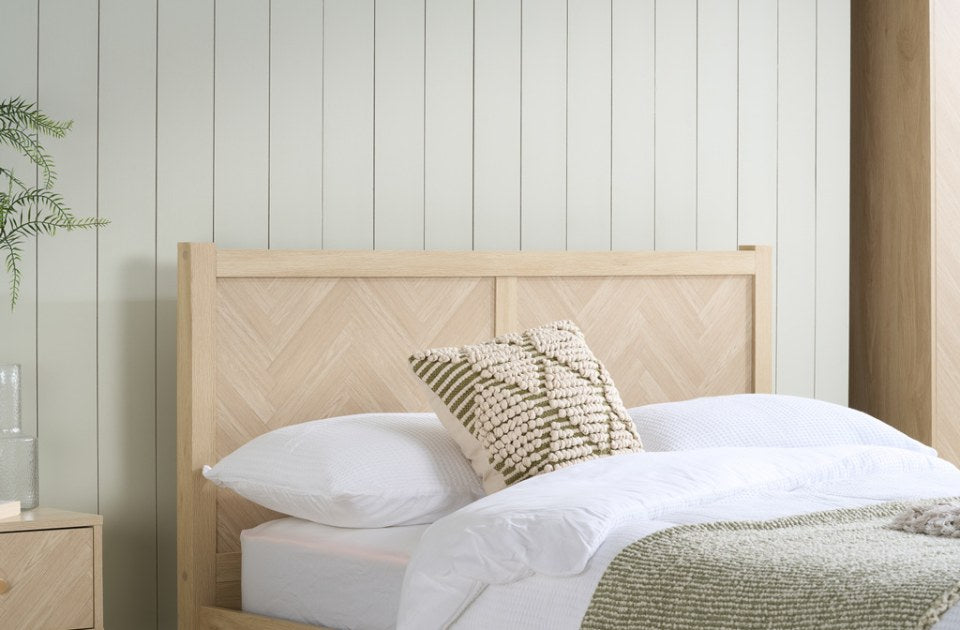 Hemmingway herringbone headboard
