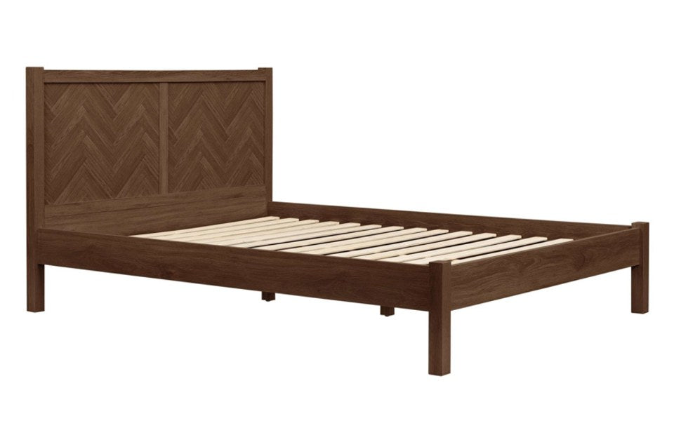 Hemmingway Walnut Bed Frame without mattress