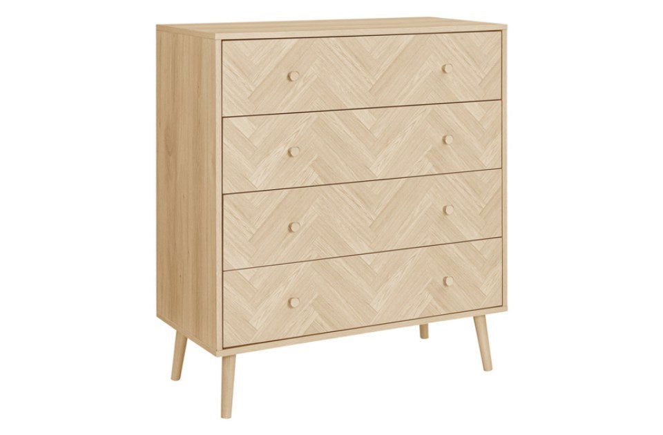 Hemmingway Oak 4 Drawer Chest