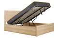 Hemmingway Oak King Size Ottoman Bed