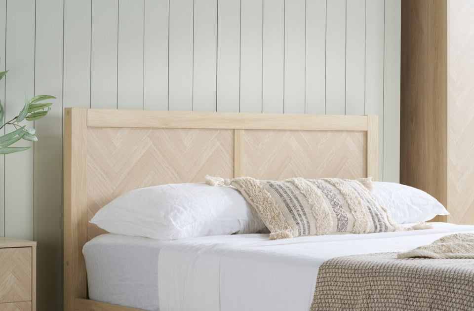 Hemmingway herringbone headboard