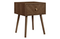 Hemmingway Walnut 1 Drawer Bedside