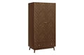 Hemmingway Walnut 2 Door 1 Drawer Wardrobe
