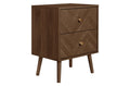 Hemmingway Walnut 2 Drawer Bedside