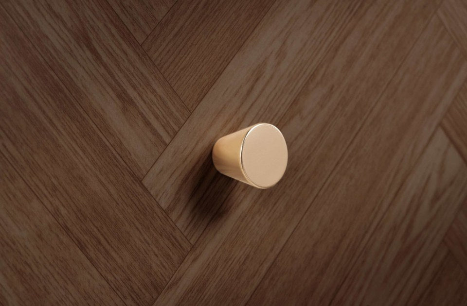 Hemmingway Walnut 2 Drawer Bedside herringbone detail