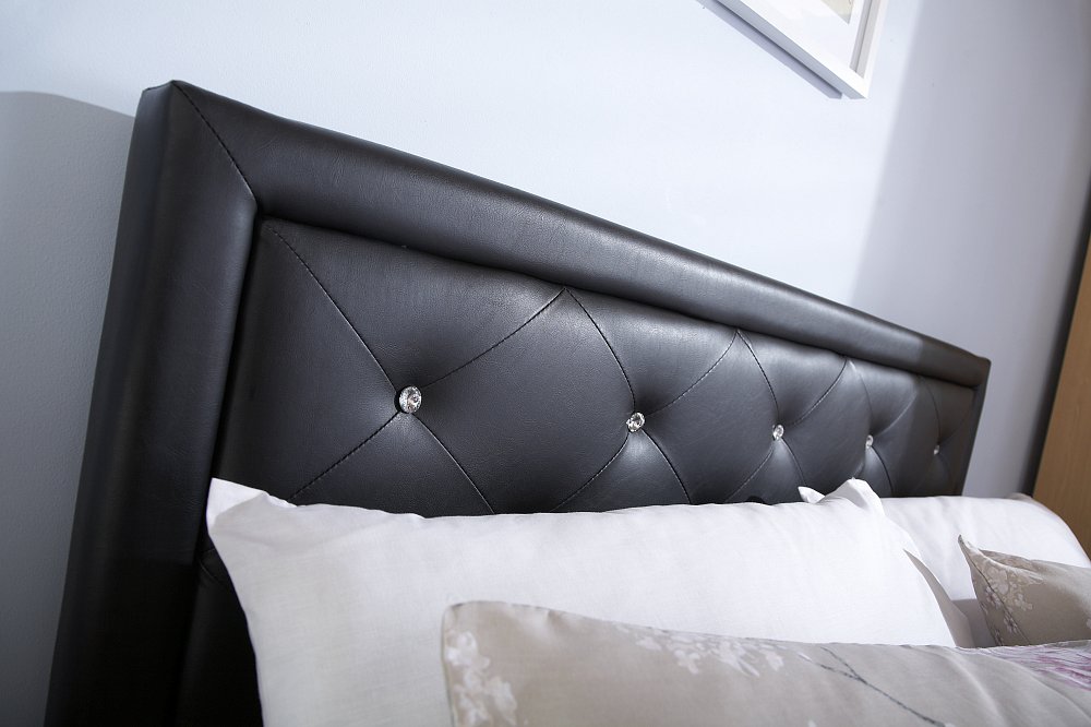Holly Black King Size Ottoman Storage Bed Frame