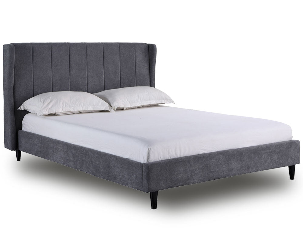 Hotel Dark Grey Double Bed Frame